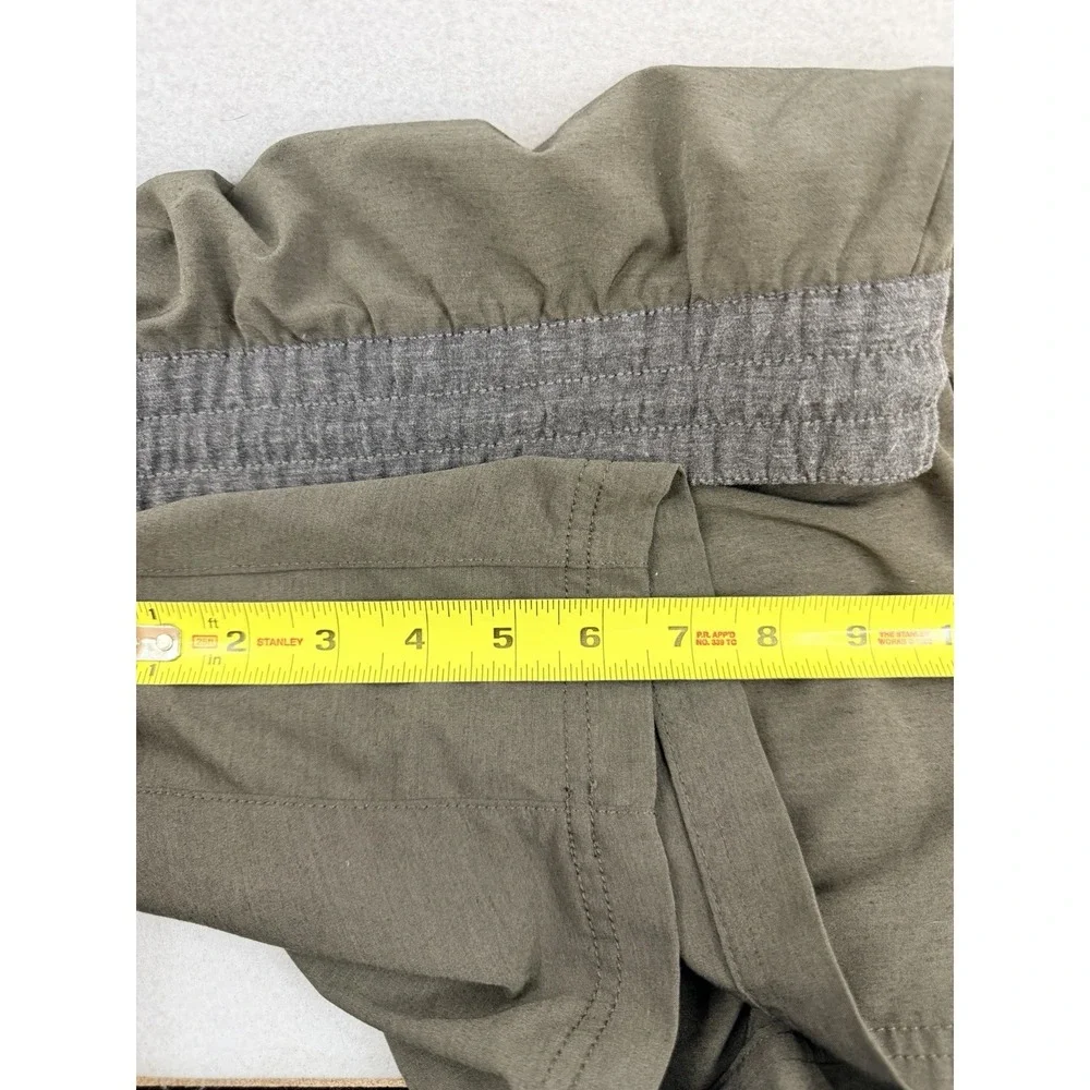 prAna Performance Slope Shorts Mens‎ XXL Green Quick Dry Elastic Waist 1963681